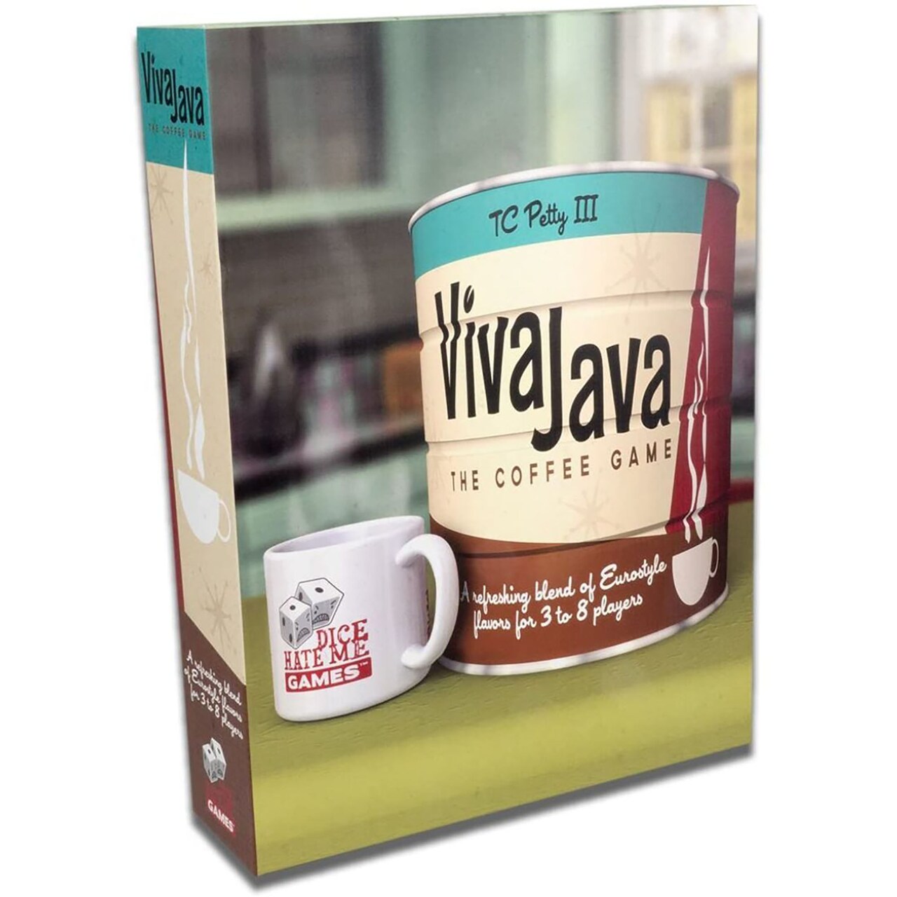VivaJava: The Coffee Game - Greater Than Games - Social Boardgame, Ages 13+, 3-8 Players, 1-2 Hours